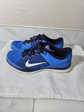 Nike Blue Training Sneakers with White Swoosh